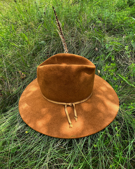 1930s Early Eddy Bros. Felt Cowboy Hat, Size 7 1/8