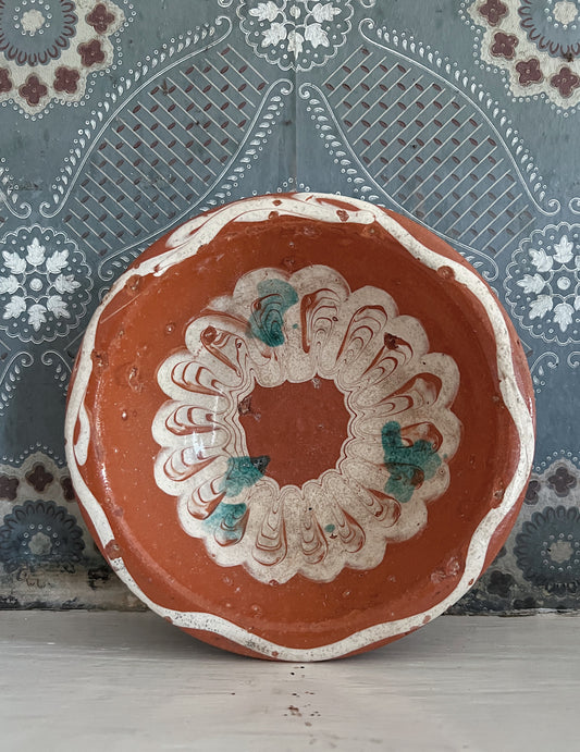 1940s Mexican Bandera Pottery Bowl